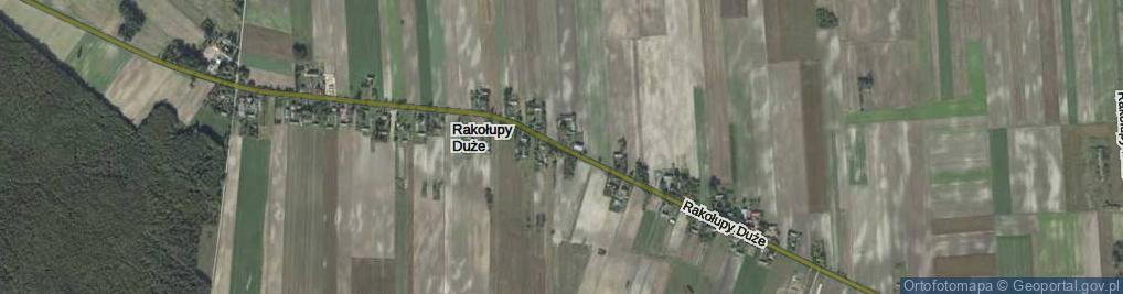 Zdjęcie satelitarne Rakołupy Duże ul.
